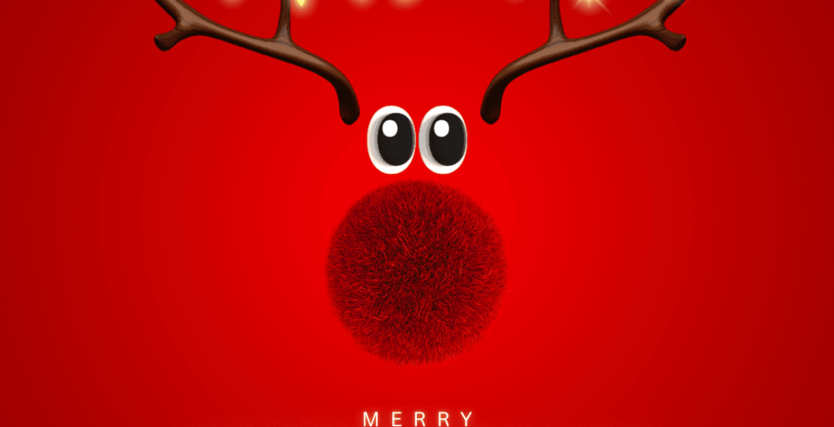 Red Playful Christmas Instagram Post